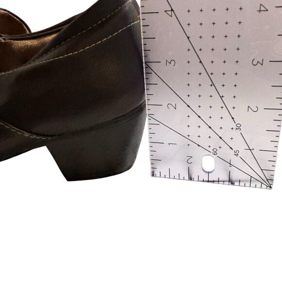 Naturalizer - Women's Kaz Brown Faux Leather Block Heeled Ankle Booties Size 8M - Picture 9 of 9